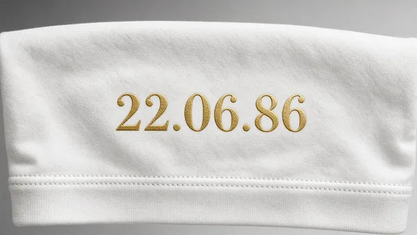 Right sleeve: gold 22.06.86